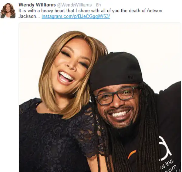 Wendy Williams mourns her hairstylist/wig maker, Antwon Jackson
